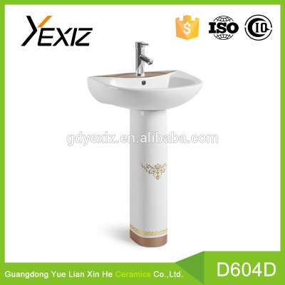 D604D elegant bath accessory china ceramic hand wash basin toilet